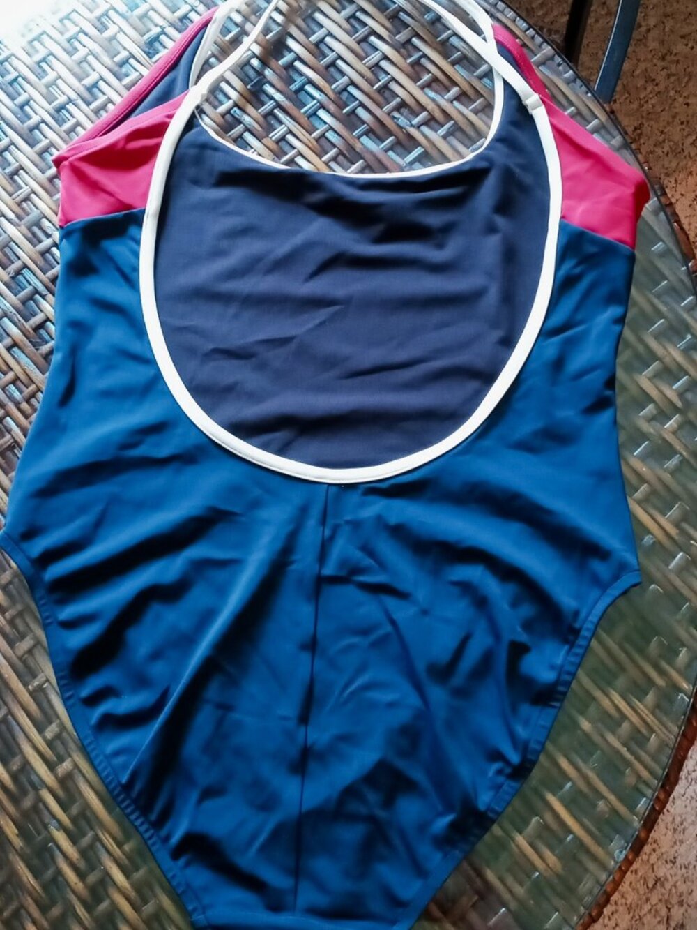 Victoria's Secret Sexy & Sporty 1-Piece Red, White & Blue Swimsuit Beach Travel - Picture 4 of 16